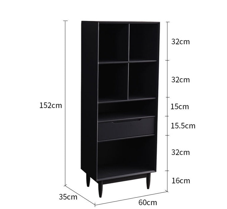 REBECCA SWEDEN Bookcase Display Scandinavian Solid Wood ( 4 Colour 3 Size )