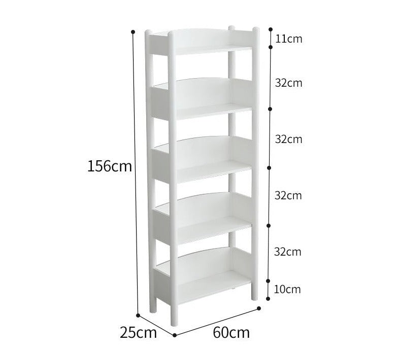 BENJAMIN Bookcase Storage Solid Wood Bookshelf