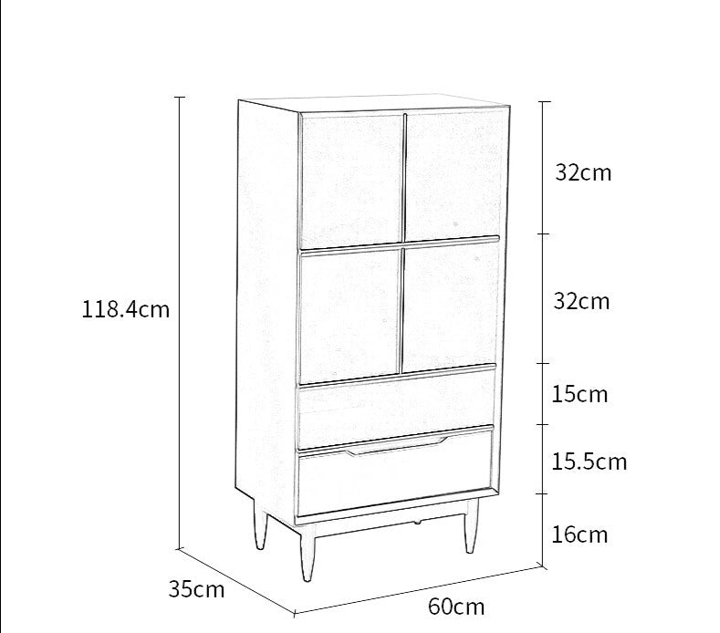 REBECCA SWEDEN Bookcase Display Scandinavian Solid Wood ( 4 Colour 3 Size )