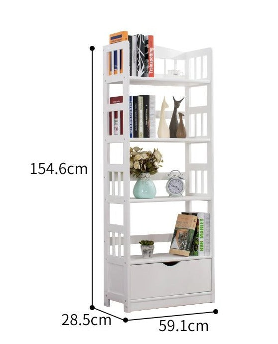 DAVIDE Modern Solid Wood Bookshelf Storage