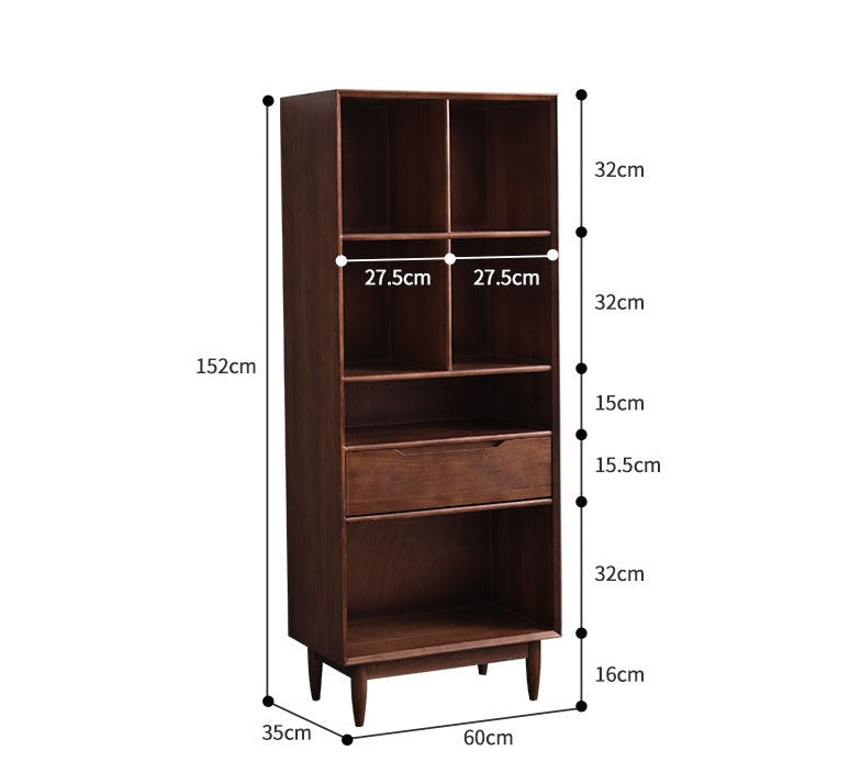 REBECCA SWEDEN Bookcase Display Scandinavian Solid Wood ( 4 Colour 3 Size )