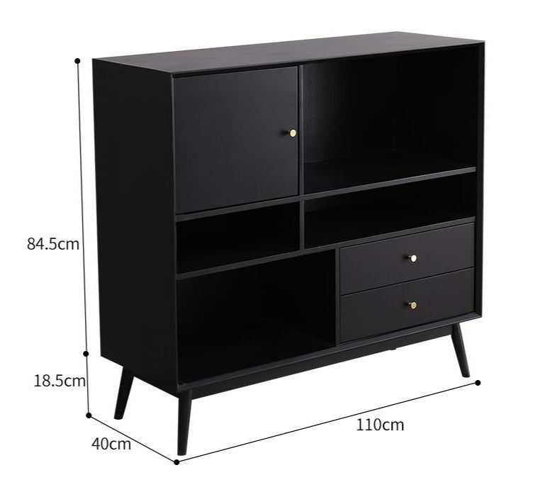 ROBERT Minimalist Bookcase Display Solid Wood