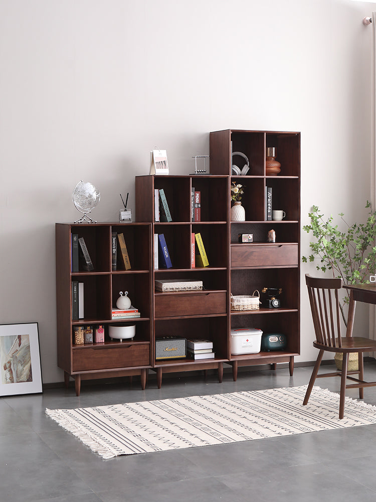 REBECCA SWEDEN Bookcase Display Scandinavian Solid Wood ( 4 Colour 3 Size )