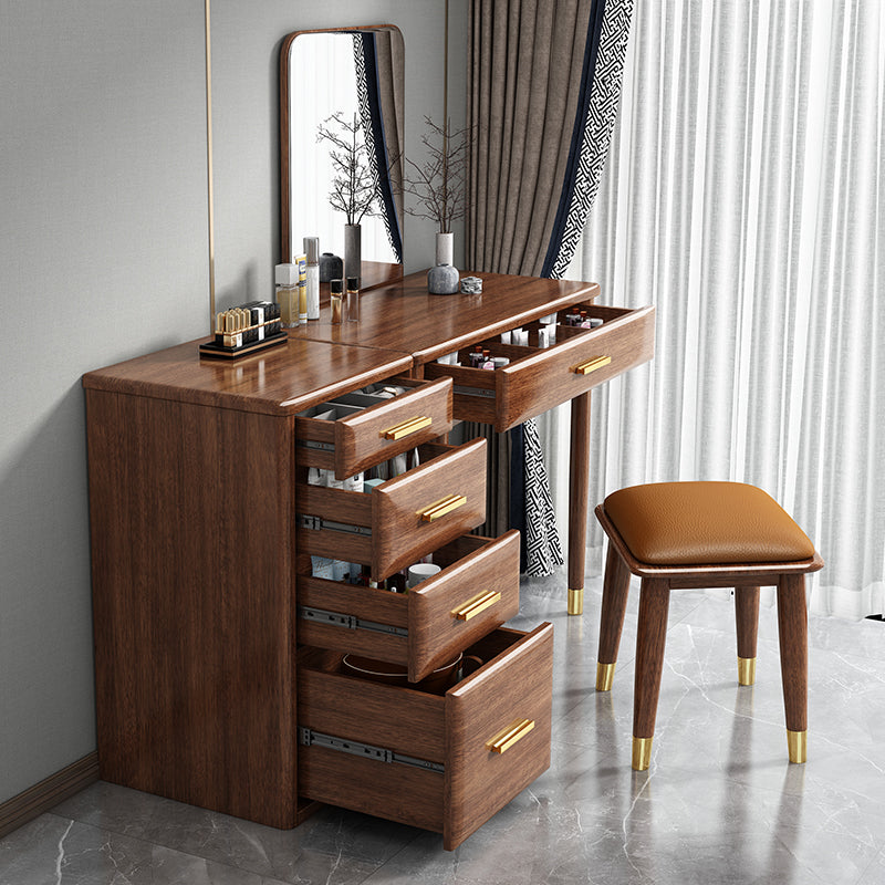 CARLY Embassy Sandalwood Solid Wood Dressing Table Vanity Mirror Storage Cabinet