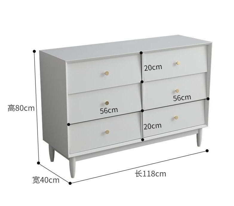 ADRIAN Large Minimalist Chest Drawers Commode Dresser