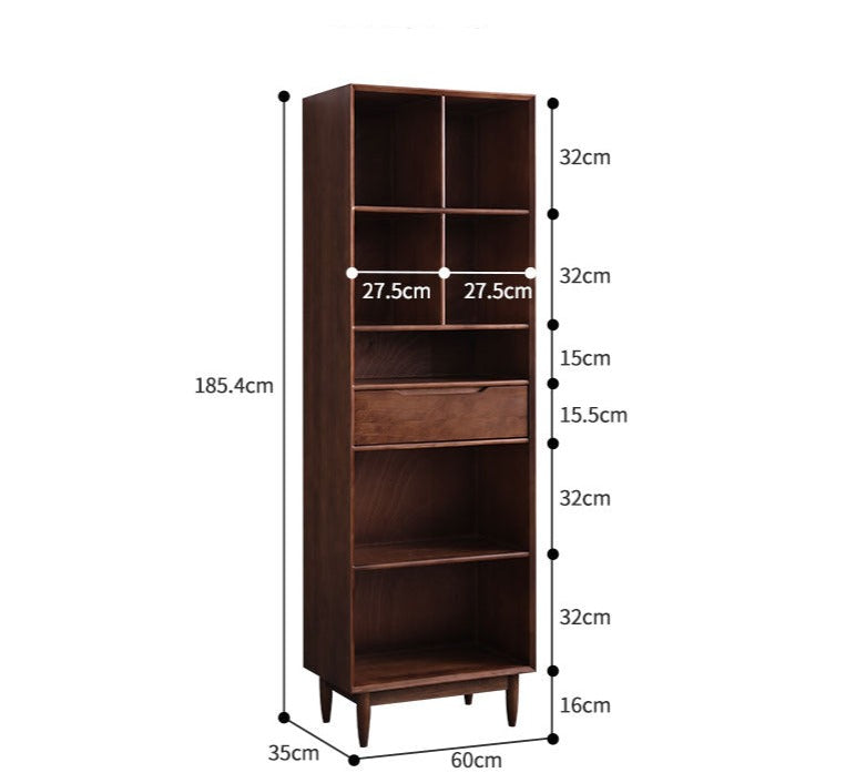 REBECCA SWEDEN Bookcase Display Scandinavian Solid Wood ( 4 Colour 3 Size )