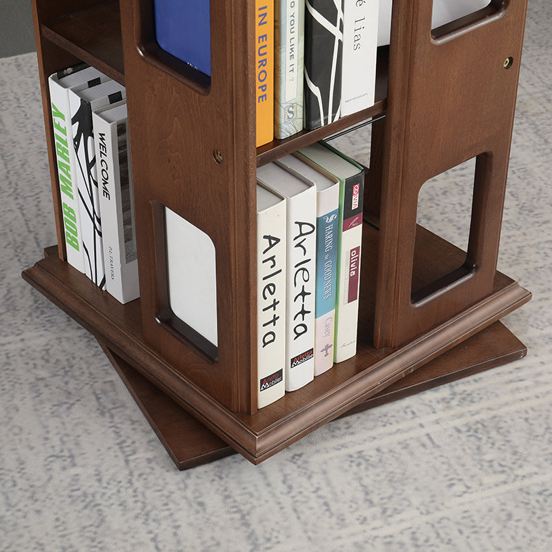 JOSEPH Full Solid Wood Rotating Bookshelf 360 Degree