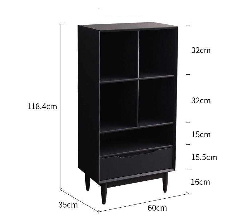 REBECCA SWEDEN Bookcase Display Scandinavian Solid Wood ( 4 Colour 3 Size )