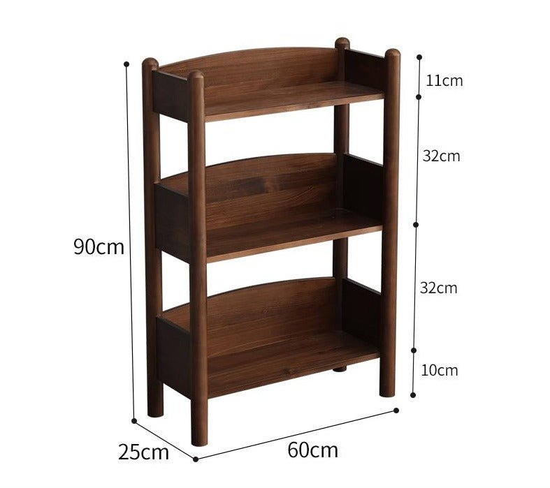 BENJAMIN Bookcase Storage Solid Wood Bookshelf