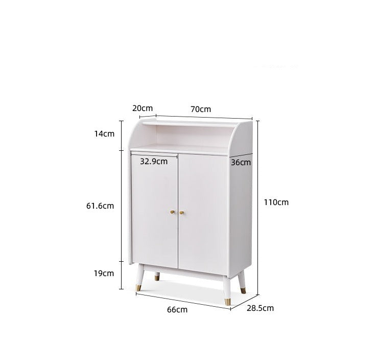 VIVIAN COURTYARD Buffet Cabinet for Cloth, Wine, Shoe Etc ( Grey, Walnut, Natural, White Color )