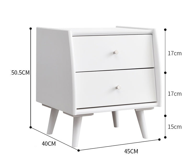 EMERSON HYATT Bedside Table Solid Wood Nordic Bedroom Lamp Table Night Stand ( 4 Colour )