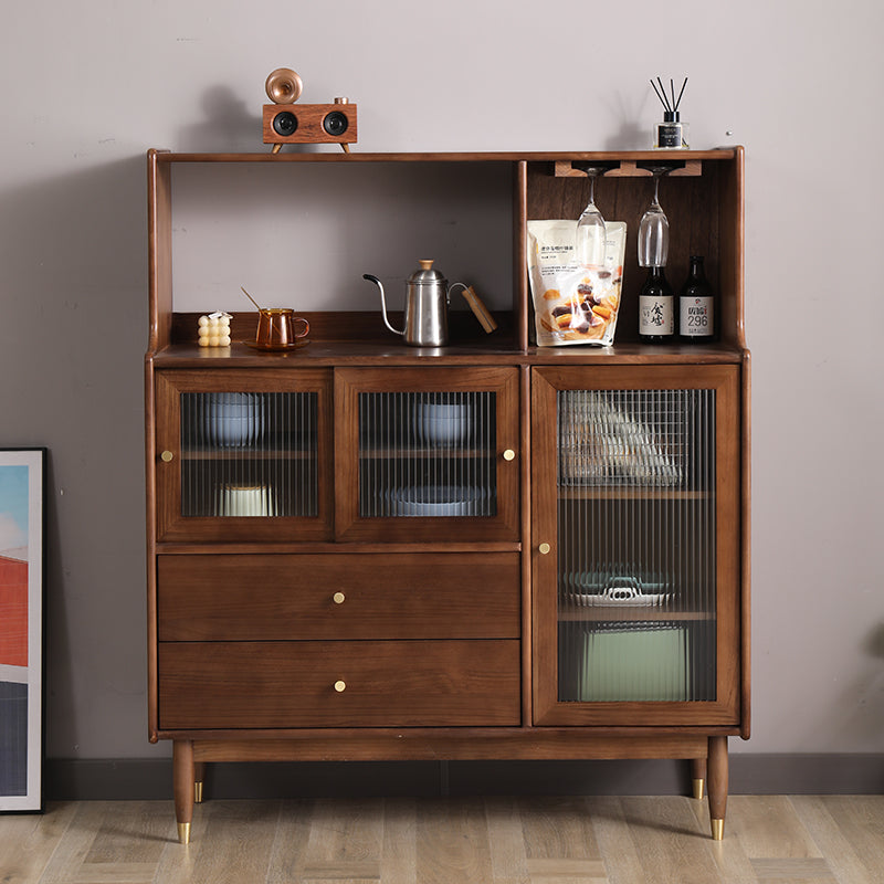 MILES Buffet Hutch Solid Wood Cabinet