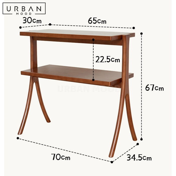 ORI Japandi Solid Wood Side Table