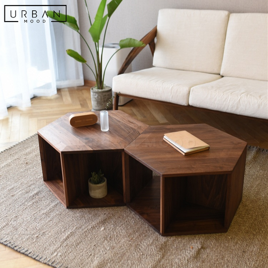 OAKEN Modern Solid Wood Coffee Table