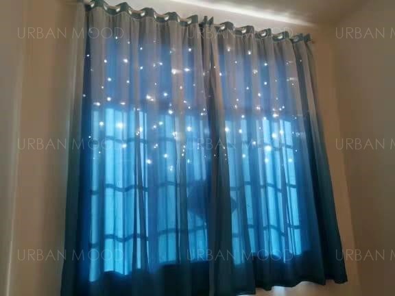 PEEKABOO Ombre Starburst Curtains