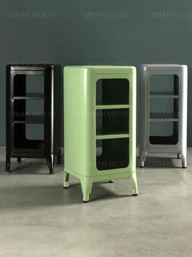 PORTIA Industrial Matte Finish Stool / Side Table