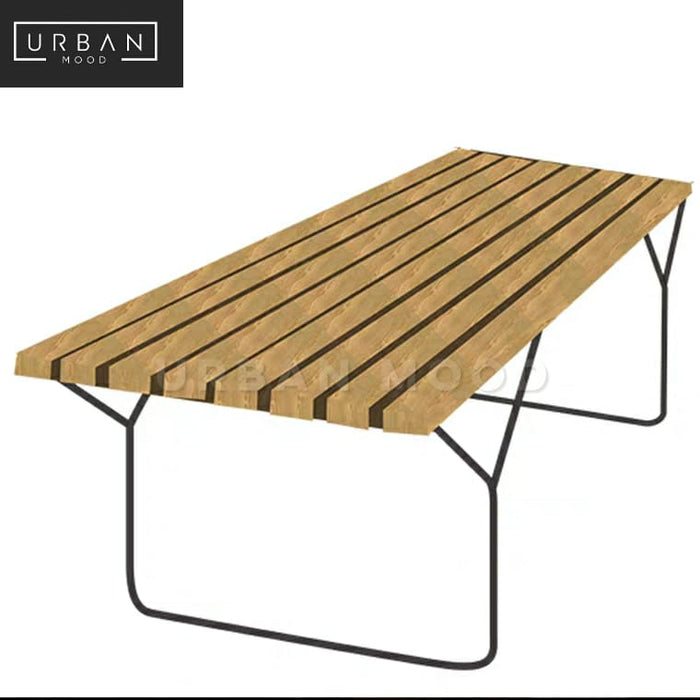 PAULSEN Industrial Solid Wood Coffee Table