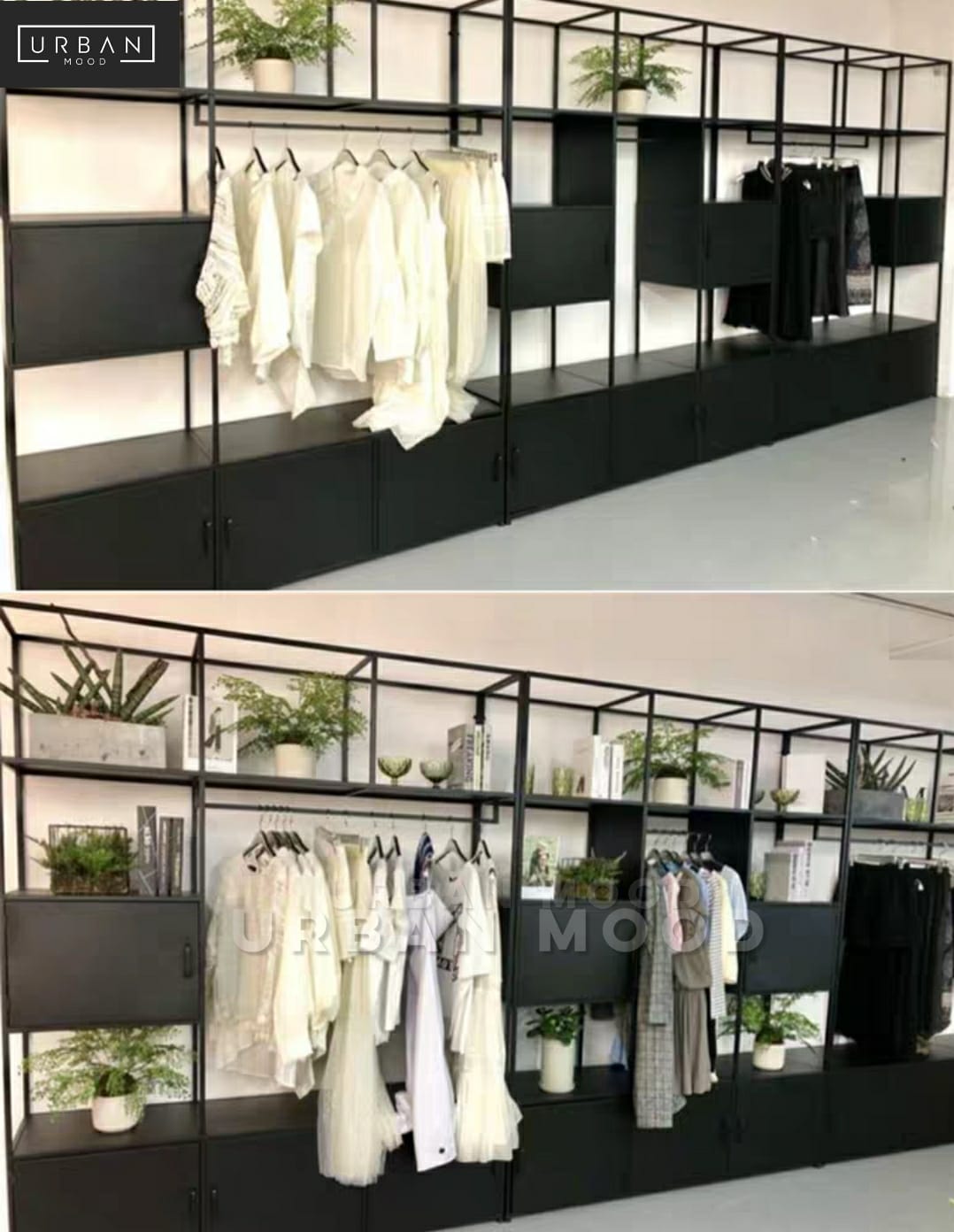 PIERCE Minimalist Open Concept Wardrobe