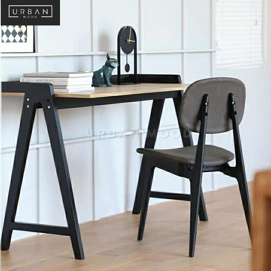 PLIER Industrial Solid Wood Study Table