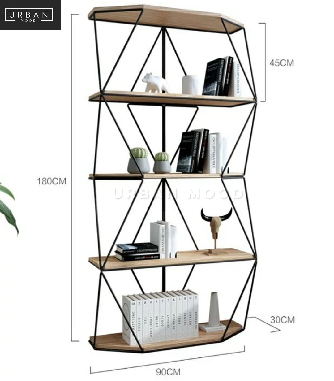 POLIX Modern Rustic Display Shelf