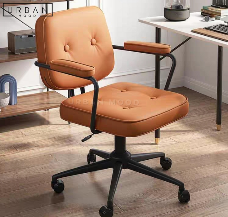 POLLEN Modern Leather Study Chair