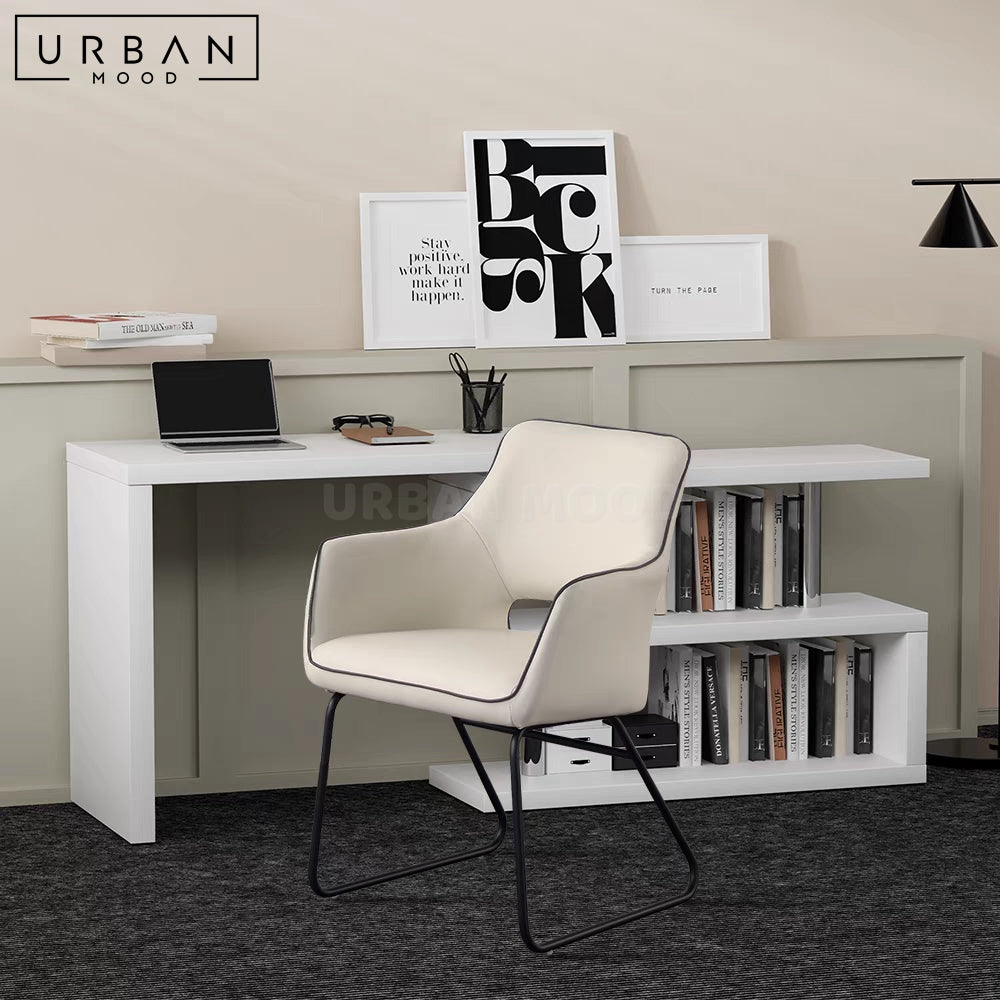 ROVEN Modern Study Table & Shelf