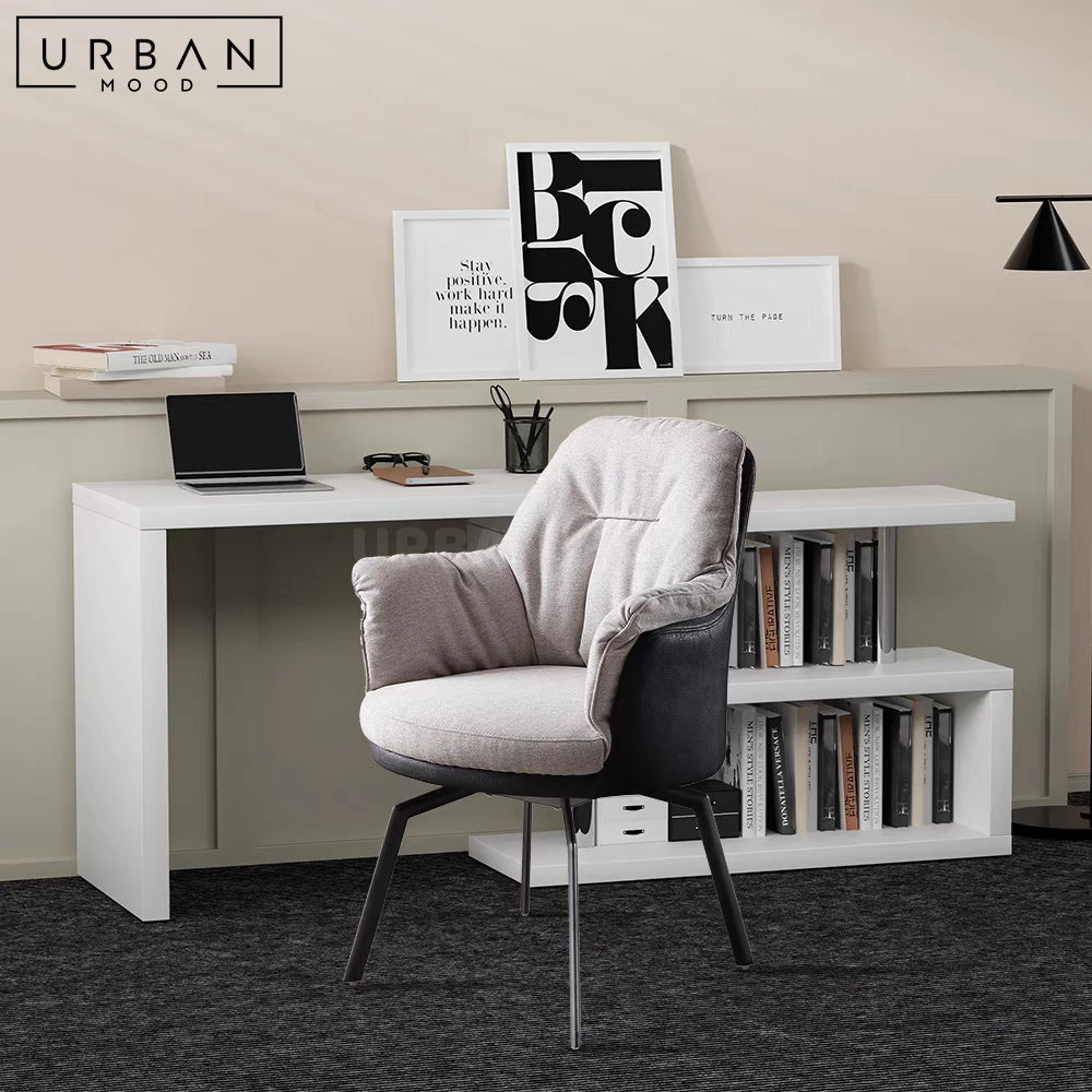 ROVEN Modern Study Table & Shelf