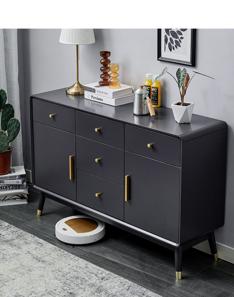 RYLEE COURTYARD Buffet Cabinet for Cloth, Wine, Shoe Etc ( Grey, Walnut, Natural, White Color ) Chest of Drawers