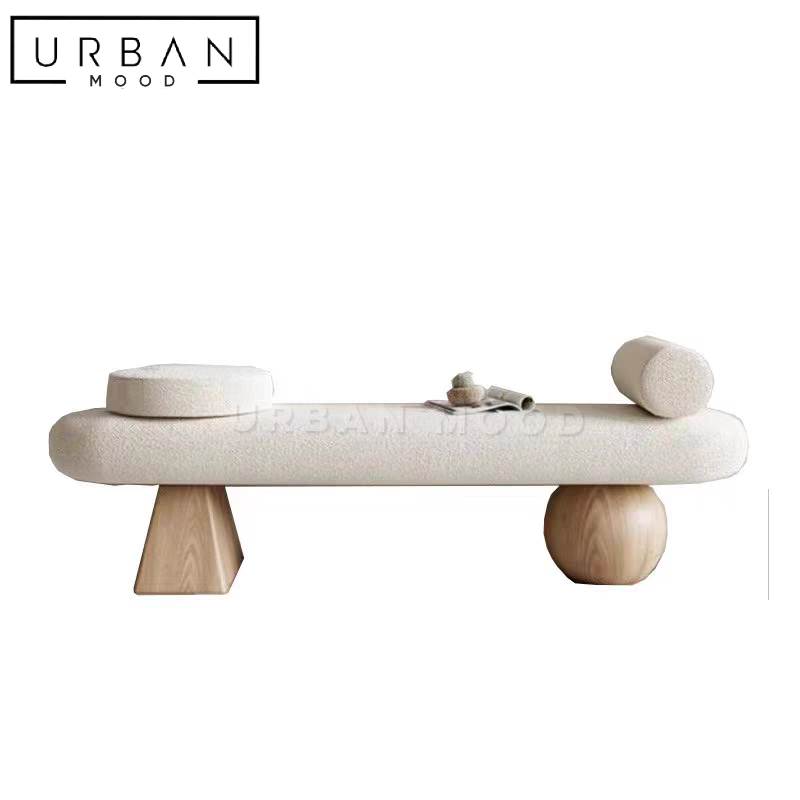 RHODA Modern Boucle Bench