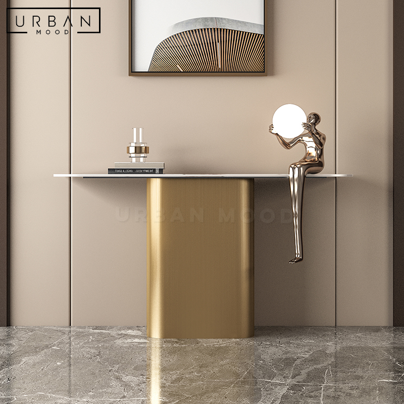 RIFT Modern Sintered Stone Console Table