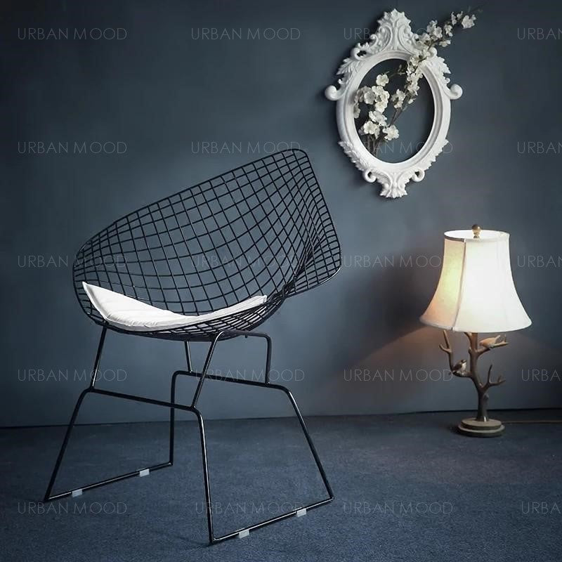 SANCTUARY Modern Wire Frame Armchair