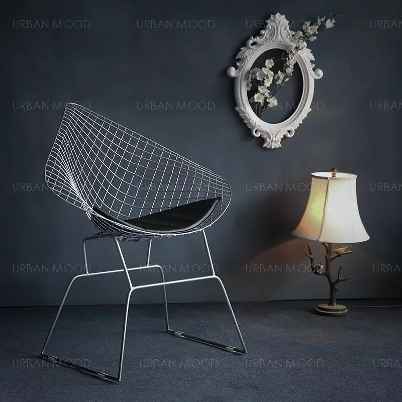 SANCTUARY Modern Wire Frame Armchair