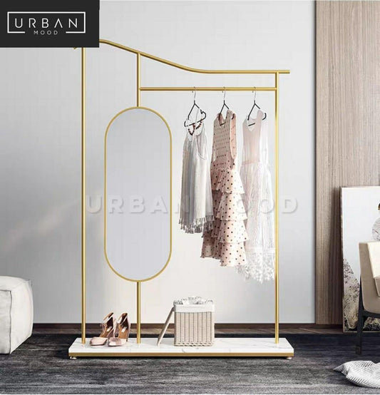 SNAZ Modern Mirror Clothes Stand