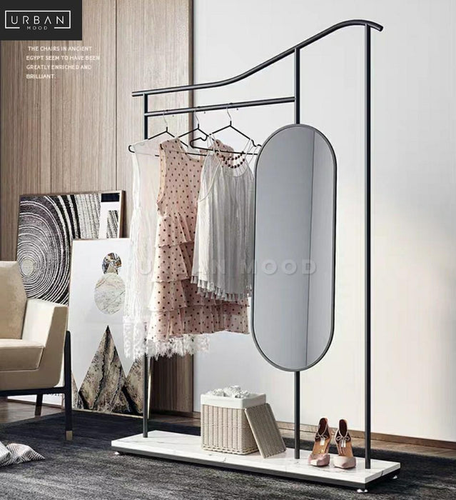 SNAZ Modern Mirror Clothes Stand