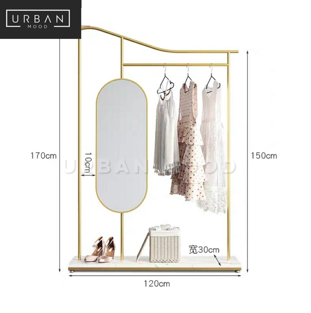 SNAZ Modern Mirror Clothes Stand