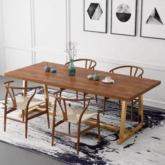 SPIETH Modern Art Deco Wooden Dining Conference Table