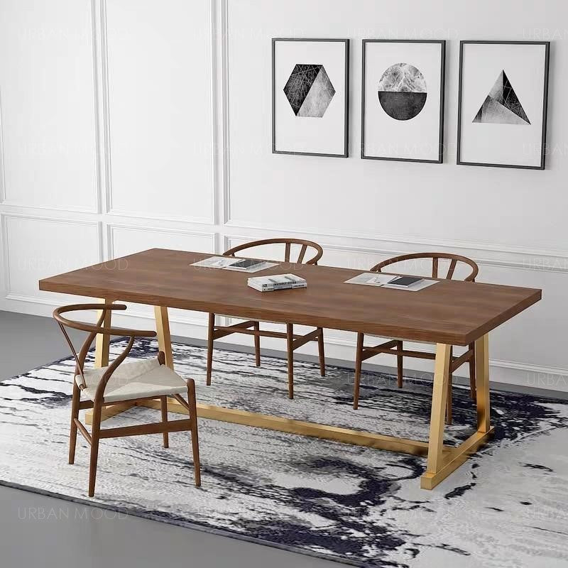 SPIETH Modern Art Deco Wooden Dining Conference Table