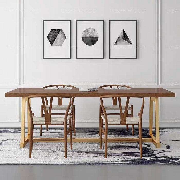 SPIETH Modern Art Deco Wooden Dining Conference Table