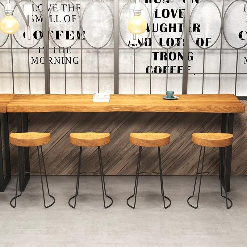 STARBUCKS Rustic Wooden Bar Table & Stool