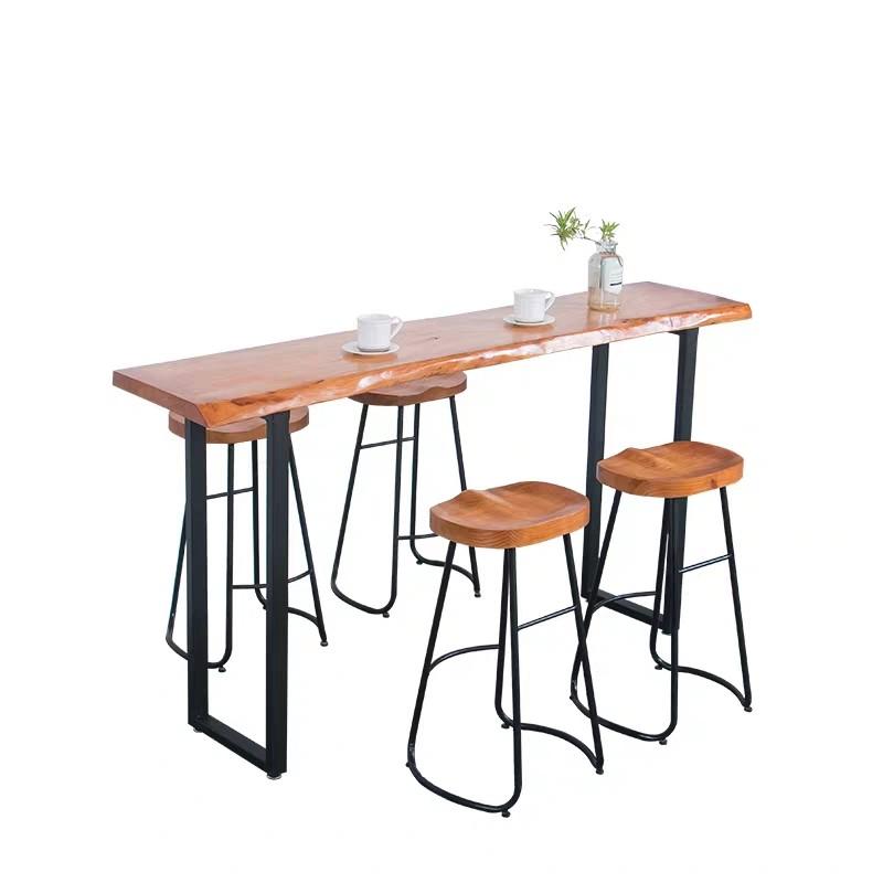 STARBUCKS Rustic Wooden Bar Table & Stool