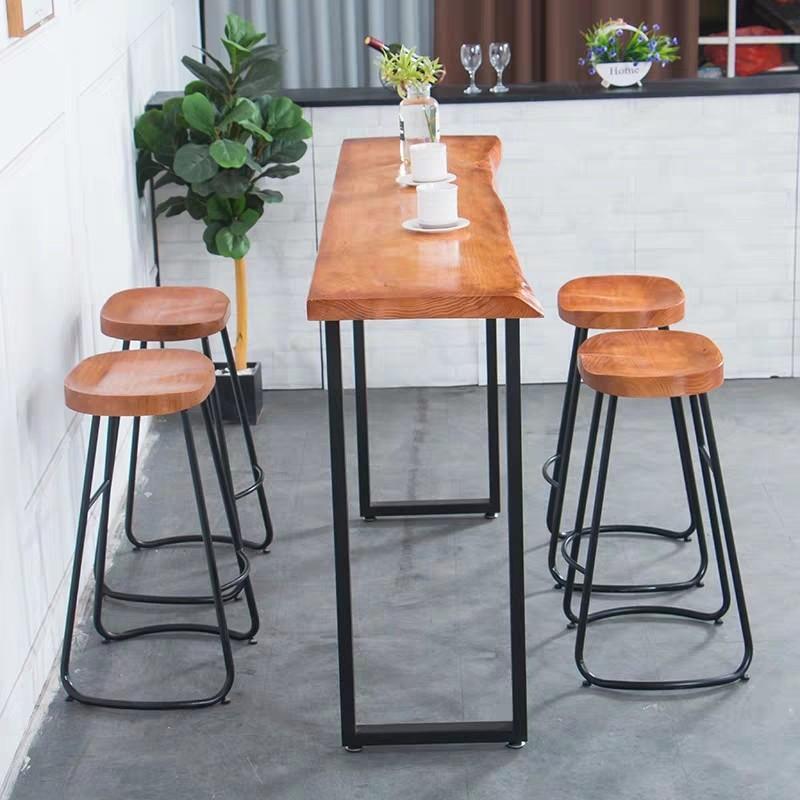 STARBUCKS Rustic Wooden Bar Table & Stool