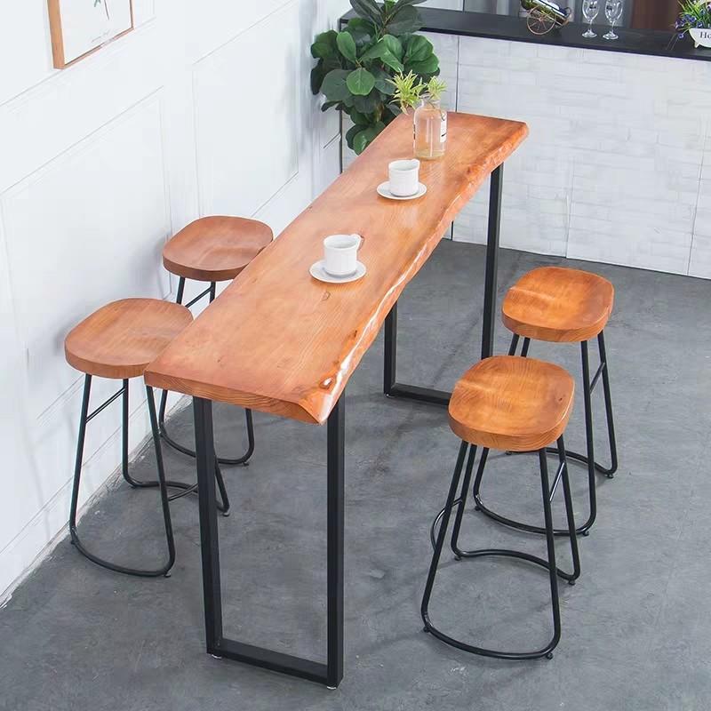 STARBUCKS Rustic Wooden Bar Table & Stool