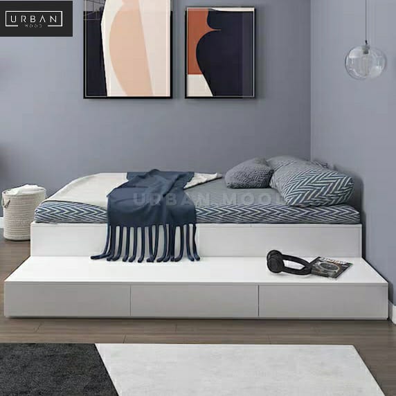 STEFAN Minimalist Platform Storage Bed