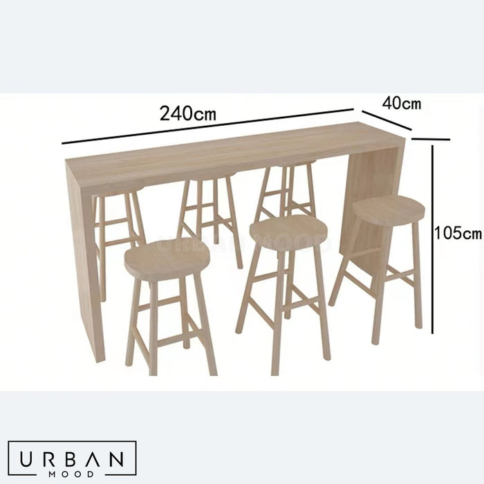 STORM Japandi Bar Table & Chairs