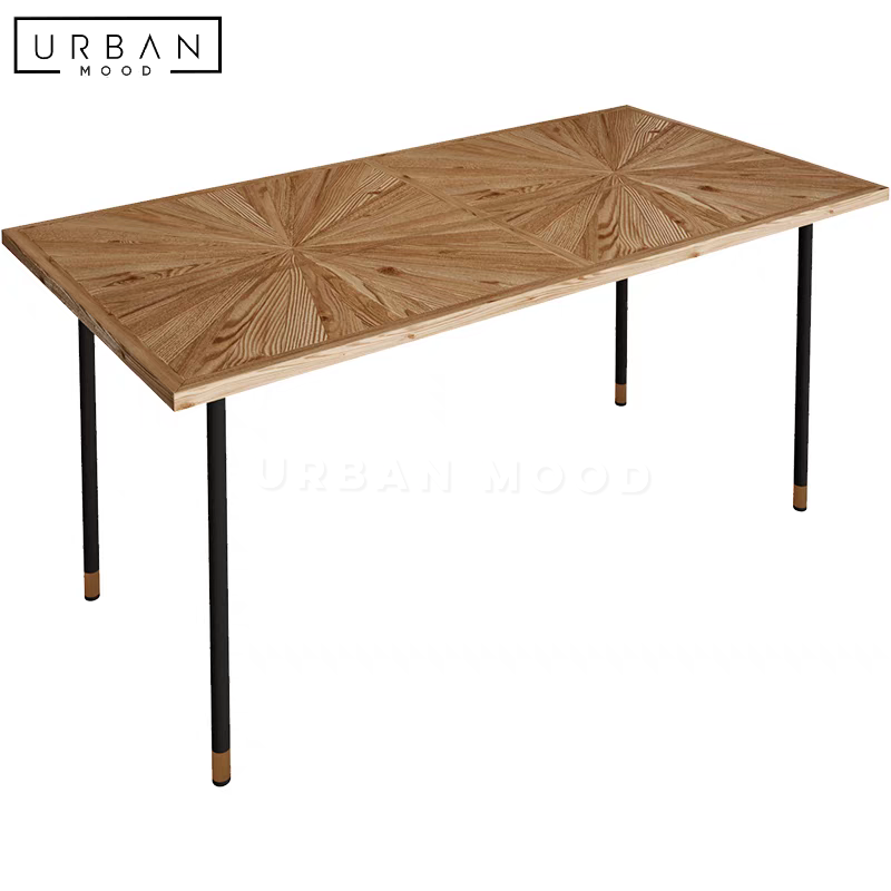 SCOFF Rustic Chevron Dining Table