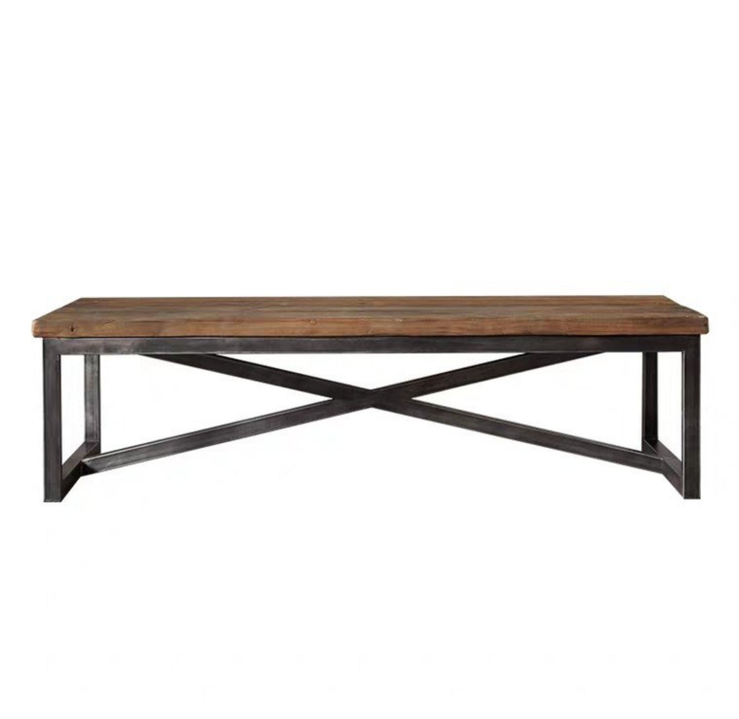 DAWSON Modern Industrial Solid Wood Table