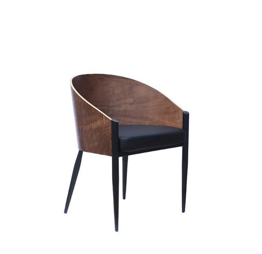 COLBY Postmodern Walnut Dining Chair