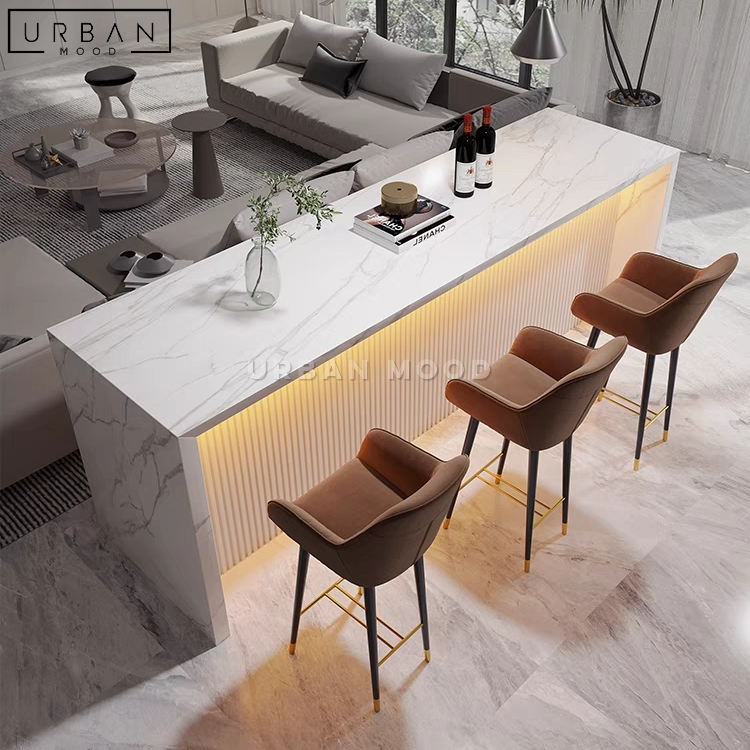 SEASONS Modern Marble Kitchen Island