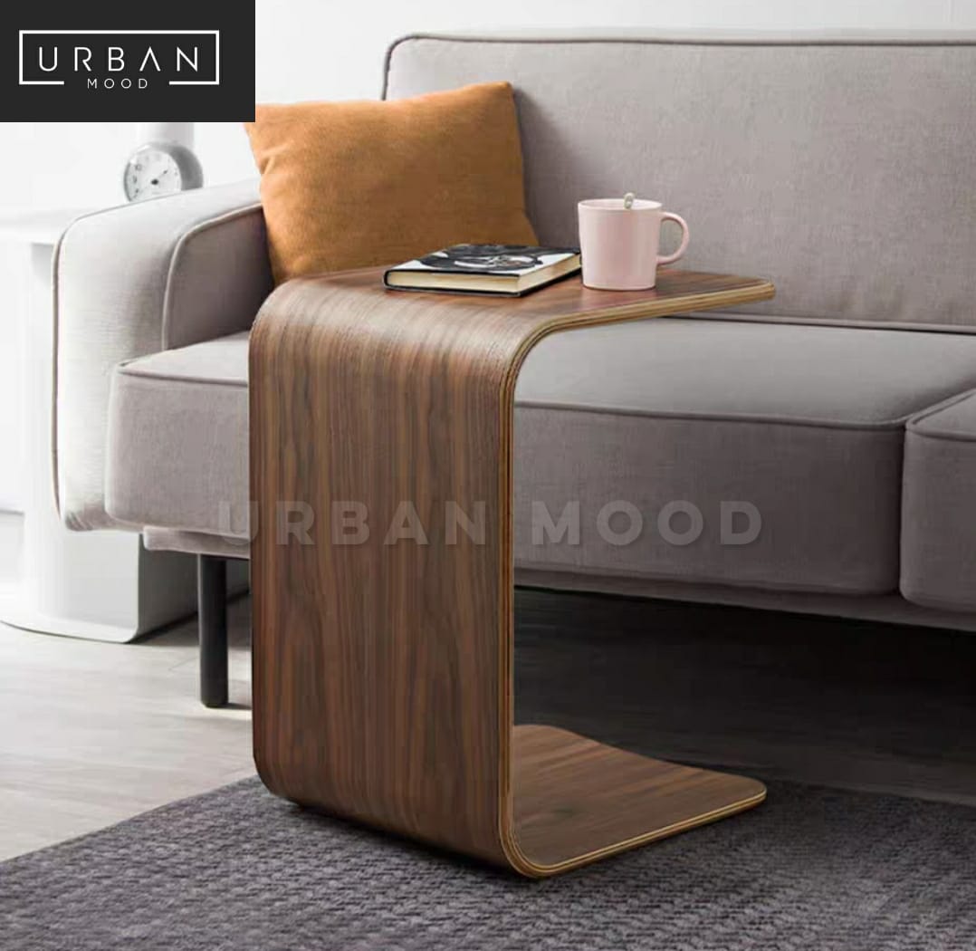 (Clearance) SENATE Minimalist Walnut Side Table