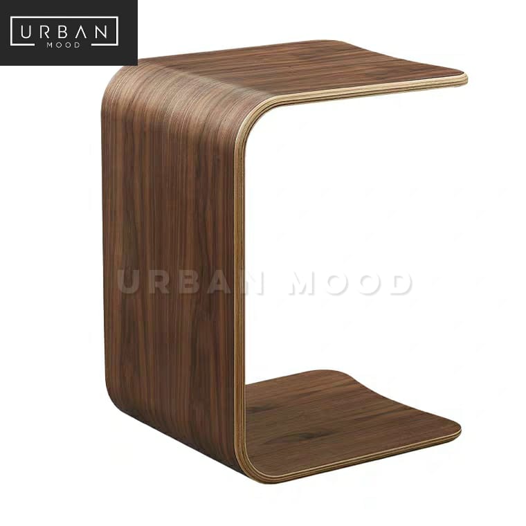 (Clearance) SENATE Minimalist Walnut Side Table